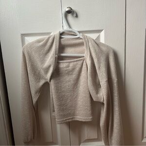 Korean Fashion Tank Top & Bolero Set
